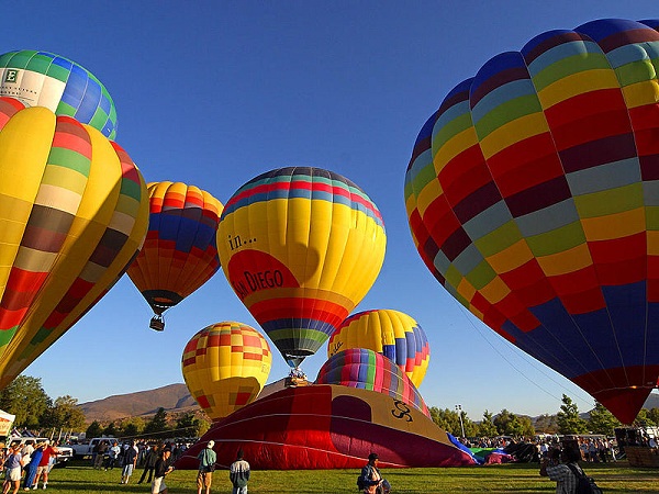  Hot air balloons, San Diego, California. 